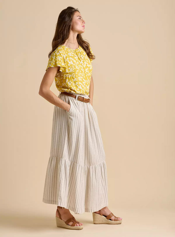 Pleated Maxi Skirt