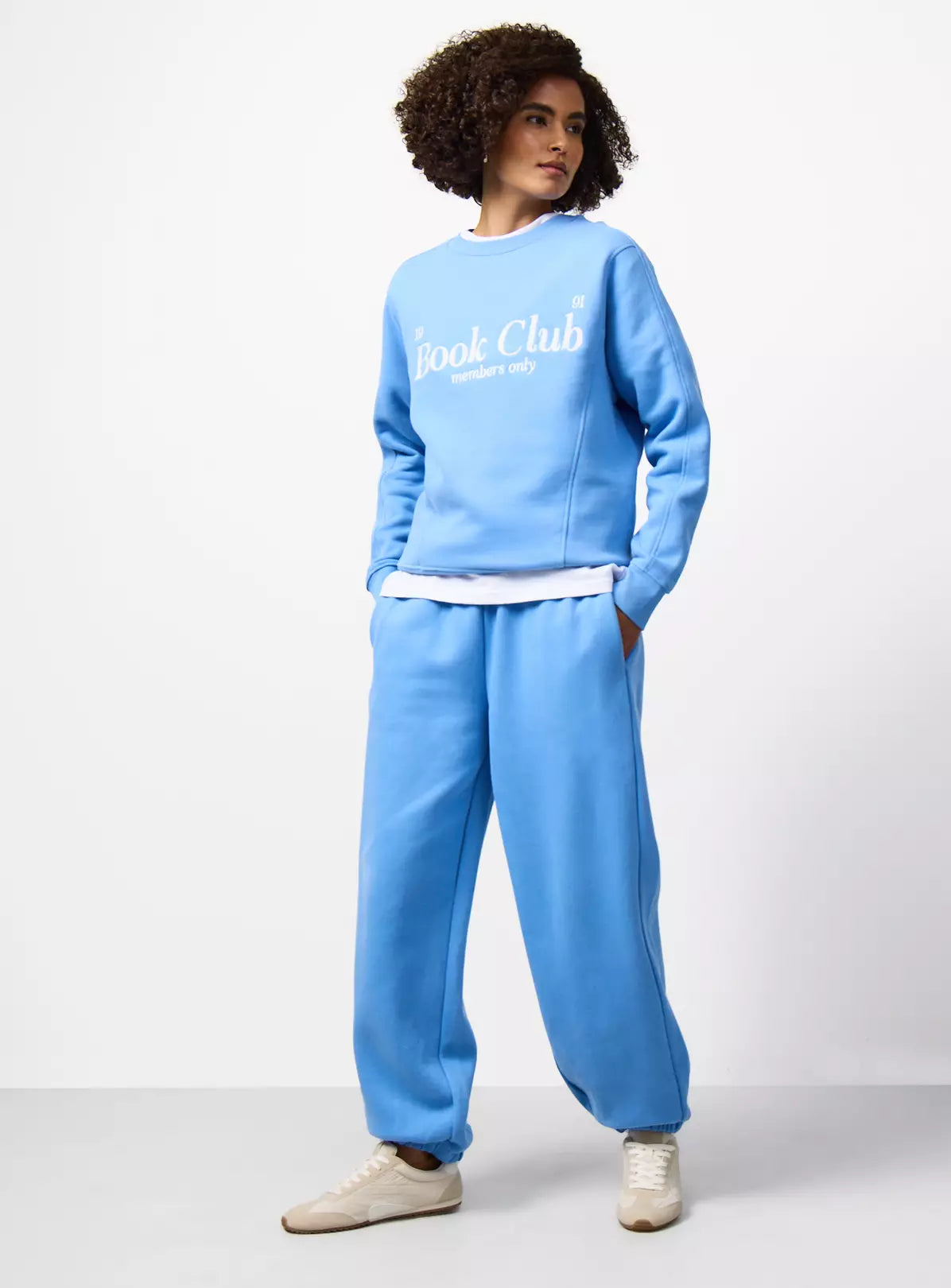 Blue Balloon Leg Co-ord Joggers